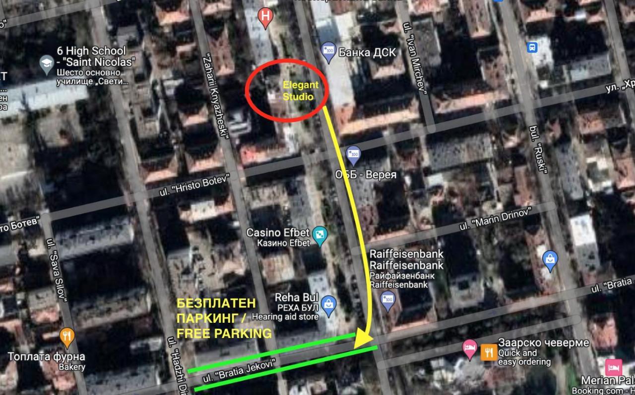 Elegant Studio For 4 Persons In Center & Parking Stara Zagora Exteriör bild